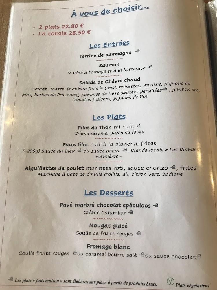 La Potinière du Lac - Menu Image 1